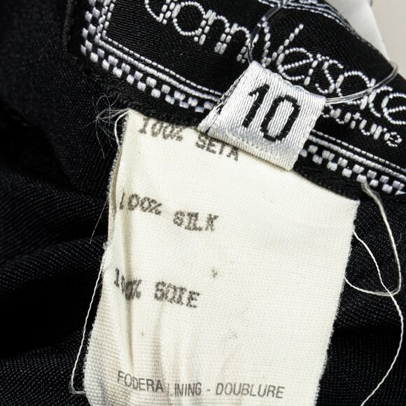 Gianni Versace Vintage Asymmetrical Draped Silk Pant - Picture 9 of 9